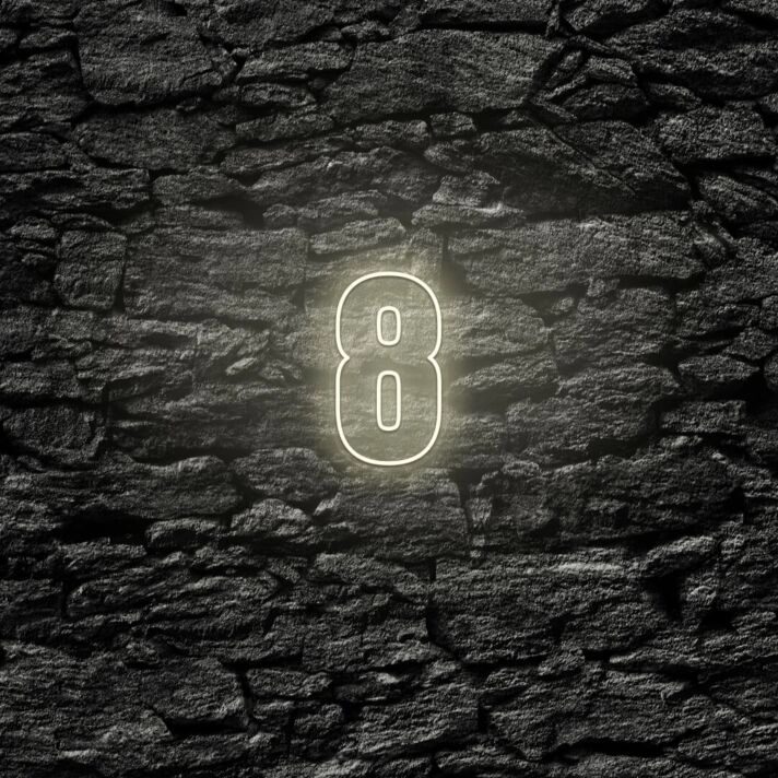 Number Eight LED Neon Sign