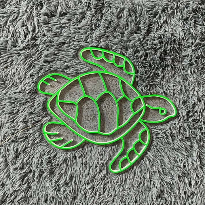 Turtle On The Sea Led Neon Sign Room Decor Ocean Turtle Wall Decor