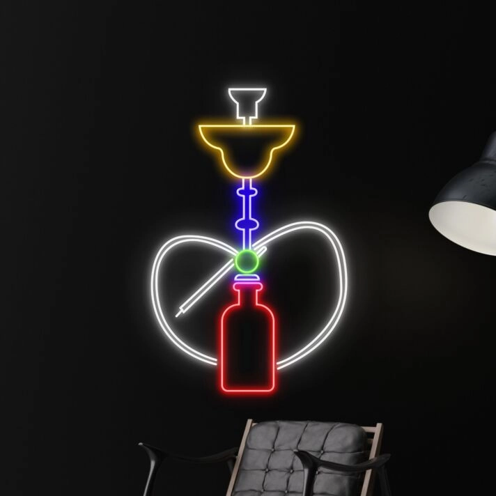 Wall Led Art Leaf Led Light Smoking Sign