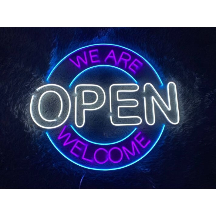 We Are Open Led Neon Sign Custom Bar Club Led Light