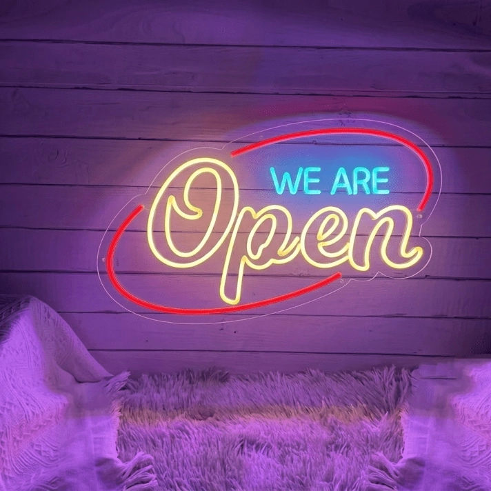 We Are Open Led Neon Sign Decor Led Neon Sign Bar Club Led Light
