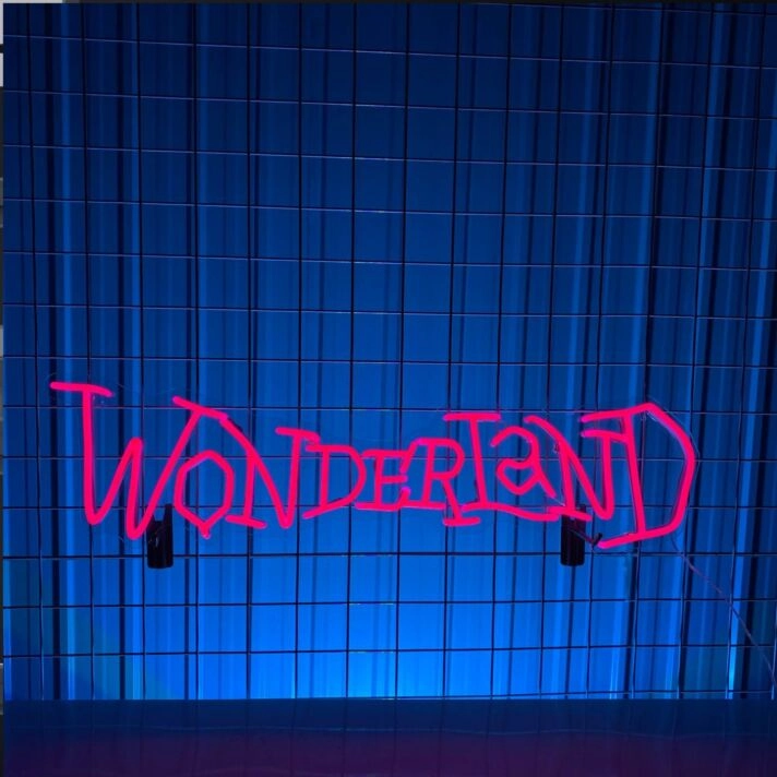 Wonderland Led Neon Sign Custom Text Quote Neon Led Sign