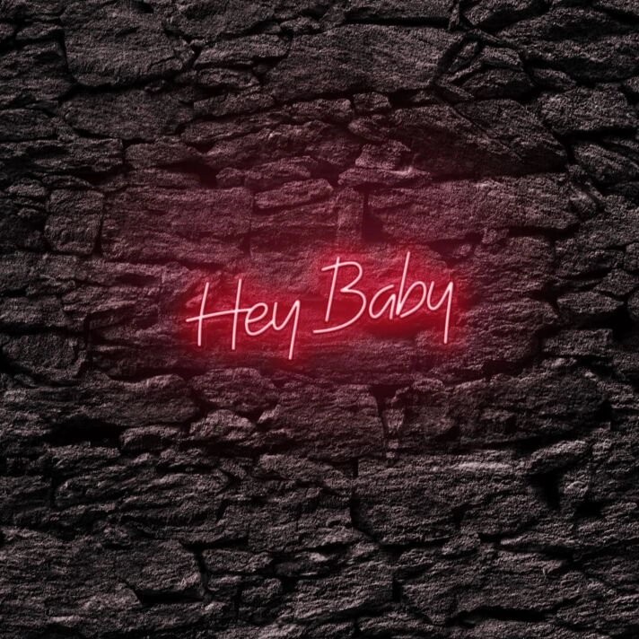 Hey Baby LED Neon Sign