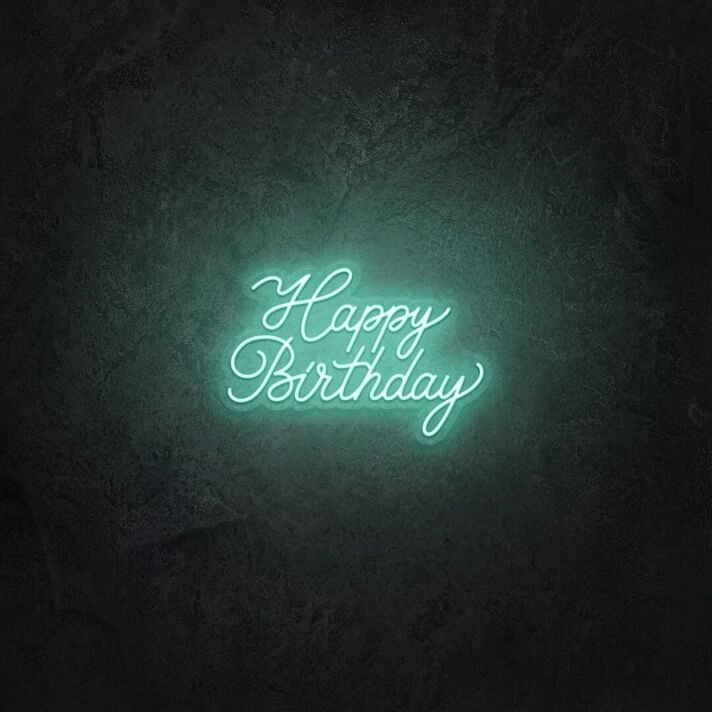 Happy Birthday V1 LED Neon Sign