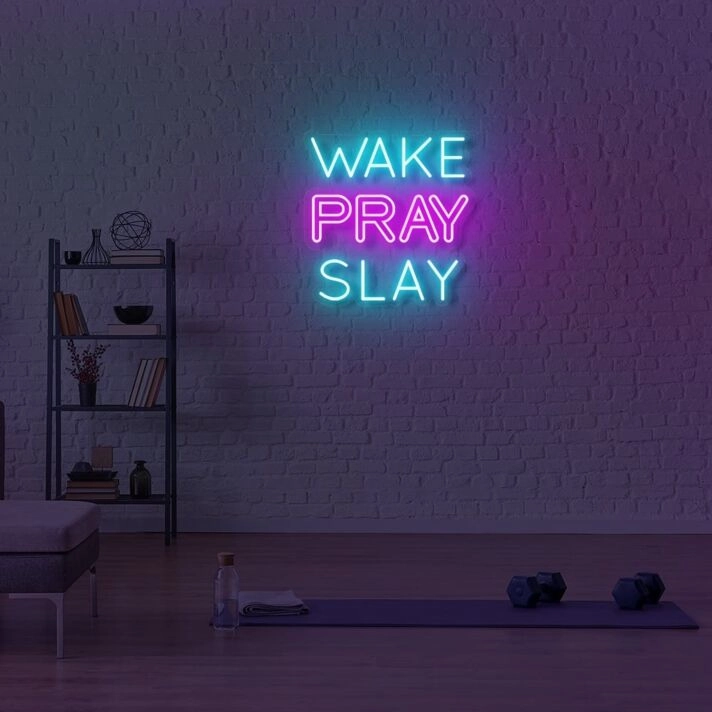 Wake Pray Slay LED Neon Sign