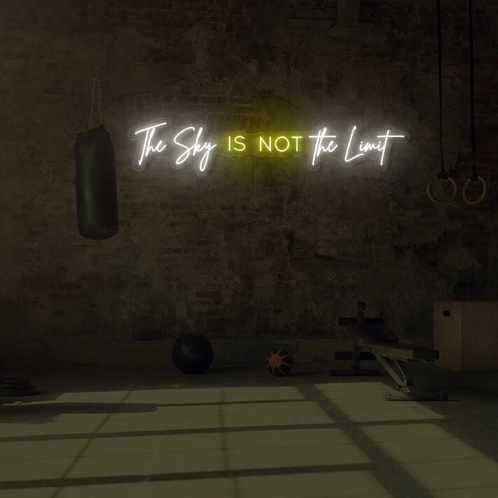 The sky is no limit LED Neon Sign