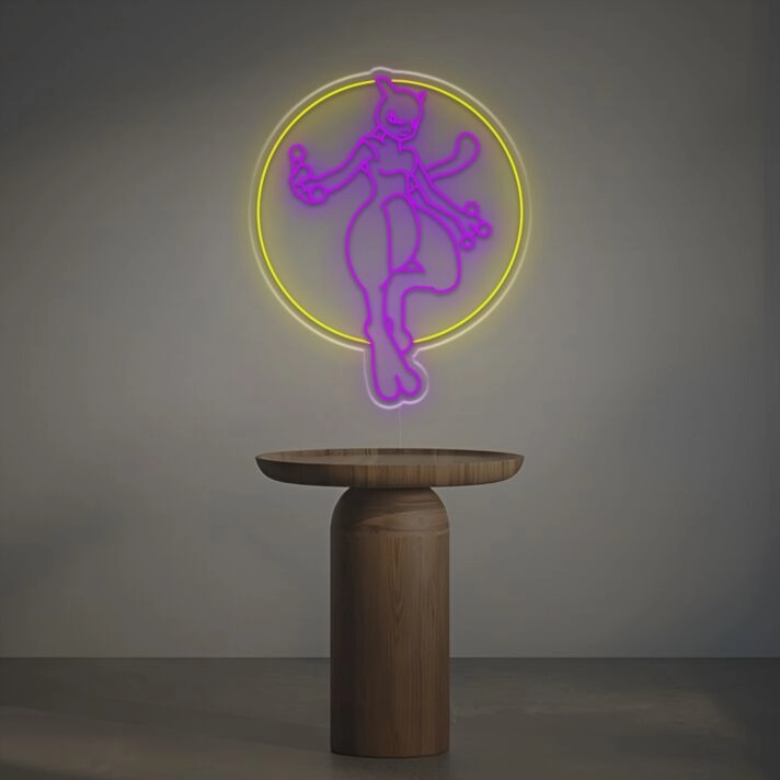 Mew Two LED Neon Sign