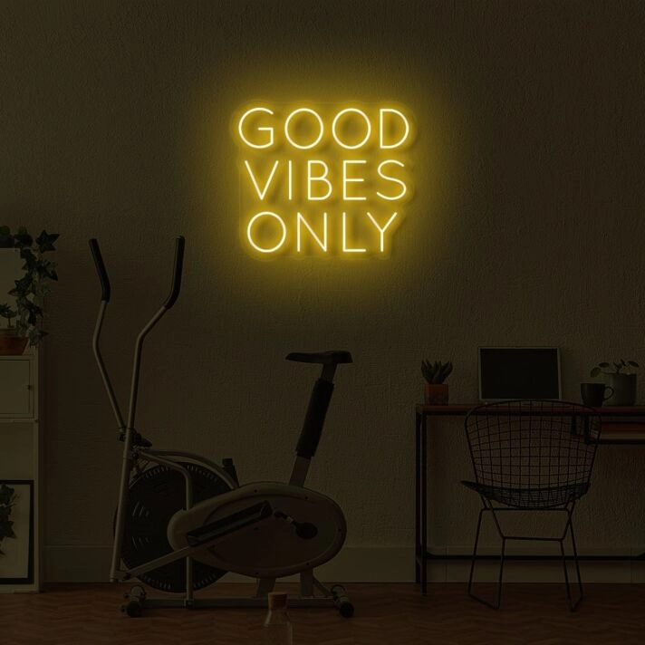 Good Vibrations Only LED Neon Sign