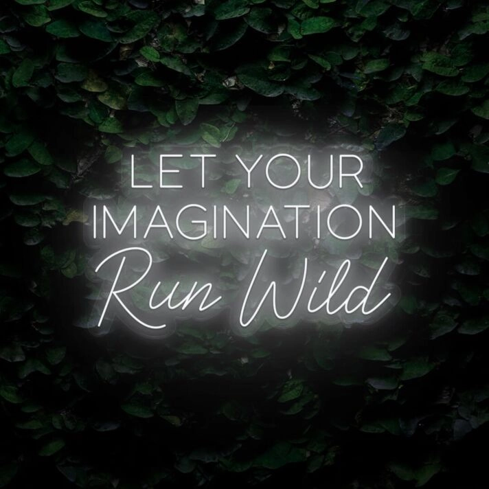 Let Your Imagination Run Wild LED Neon Sign