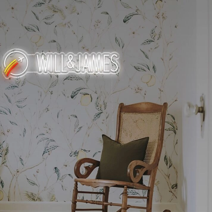 Will And James LED Neon Sign