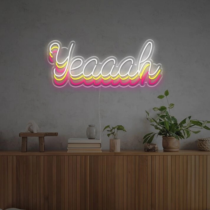 Illusional Yeaaah LED Neon Sign