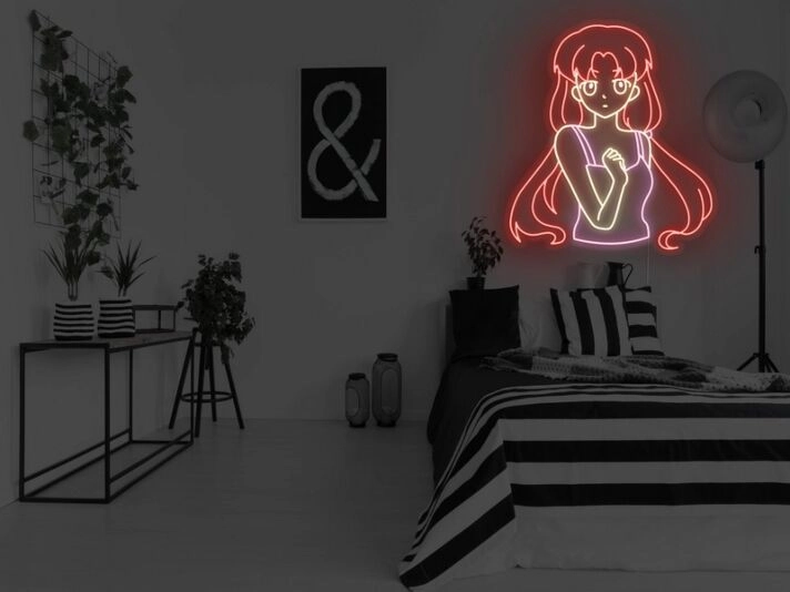 Anime Resolve Girl Neon Sign
