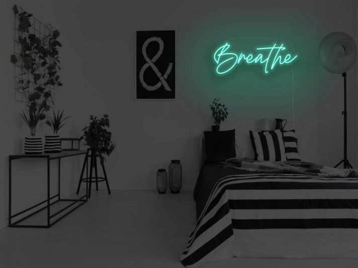 Breathe Neon Sign