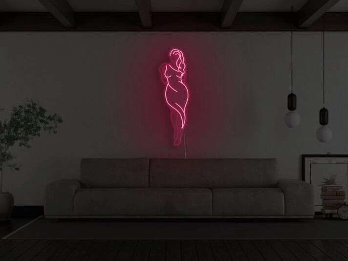 Goddess Figure Neon Sign