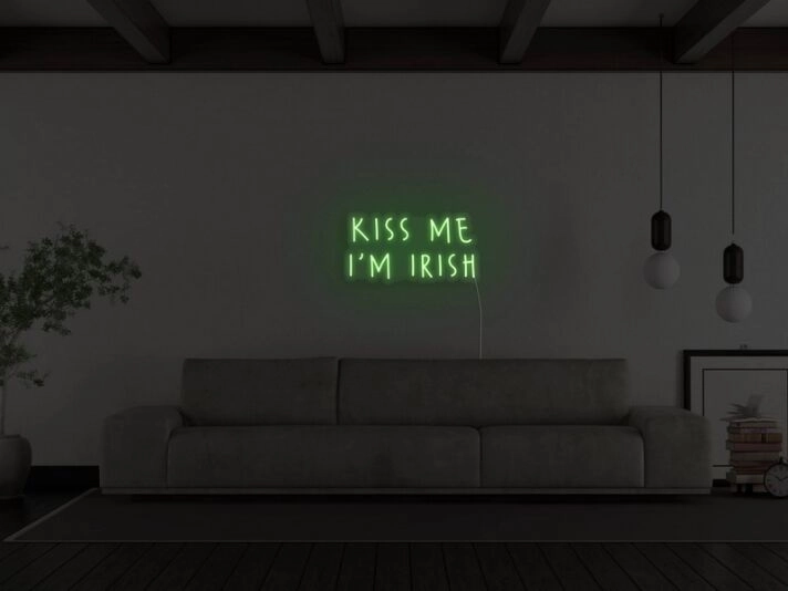 Kiss Me Im Irish Neon Sign