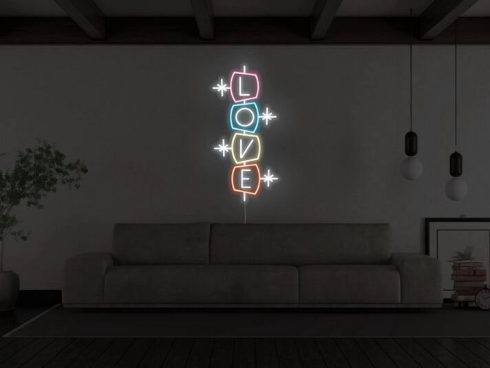 Retro Love Neon Sign