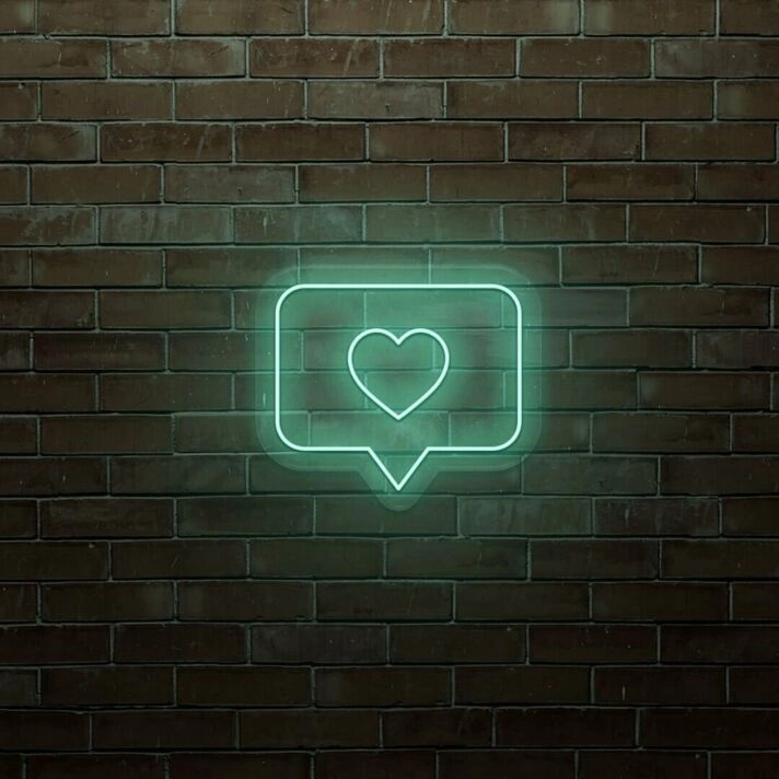 Heart Notification LED Sign