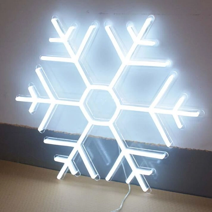 Snowflake 2 Neon Sign