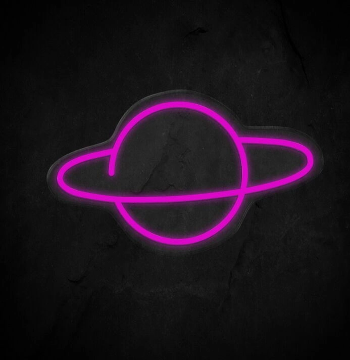 Saturn Neon Sign