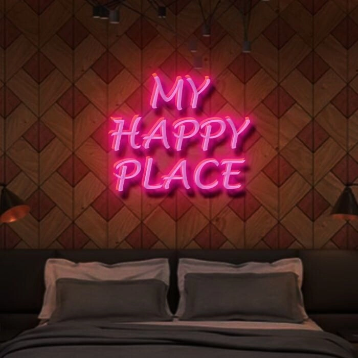 My Happy Place Neon Sign