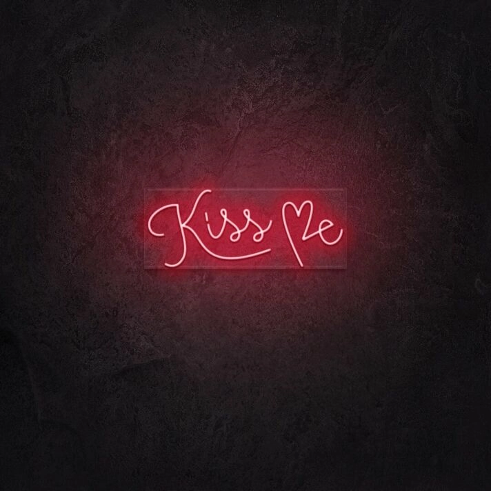 Kiss Me LED Neon Sign