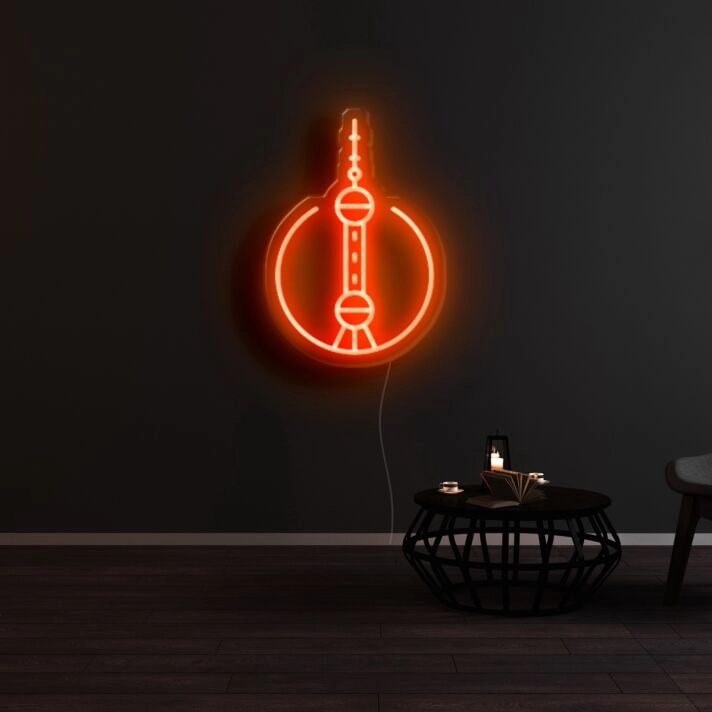 Shanghai City Icon Neon Sign