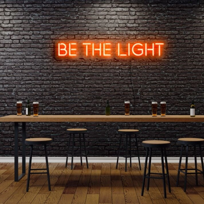 Be The Light Neon Sign