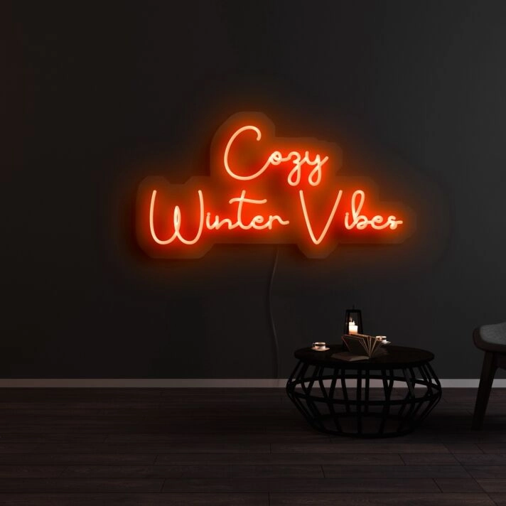 Cozy Winter Vibes Neon Sign