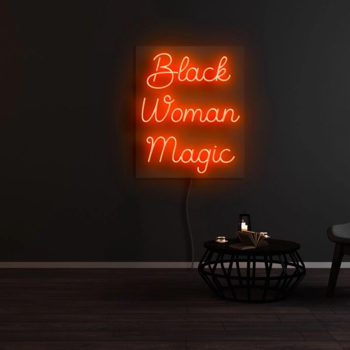 Black Woman Magic Neon Sign