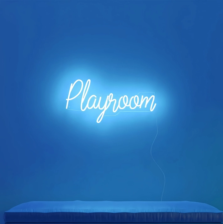 "Playroom LED Neon Sign: Brighten Your Play Space with Colorful Fun"