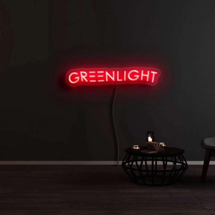Green Light Neon Sign