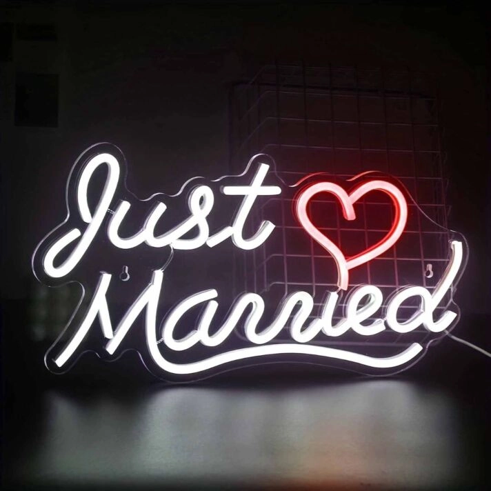 Just Married LED Neon Sign