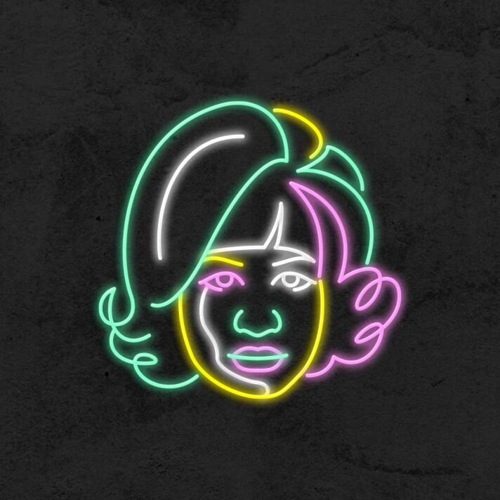 Aretha Franklin Neon Sign