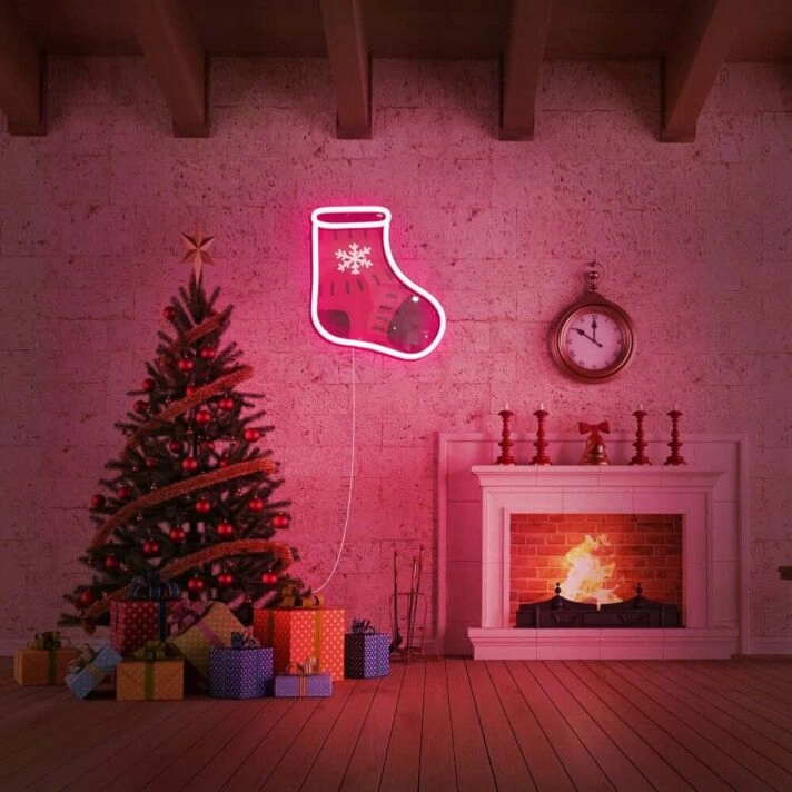 Christmas Stocking Neon Sign