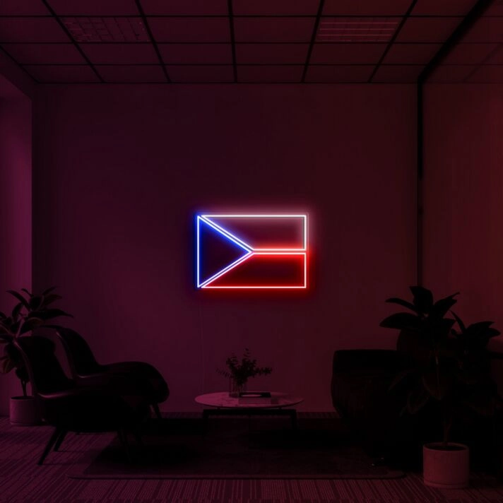 Czech Republic Flag Neon Sign