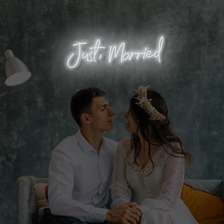 Just Married LED Neon Sign