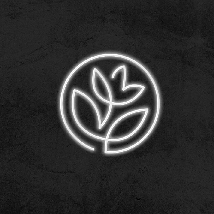 Flower Symbol Neon Sign