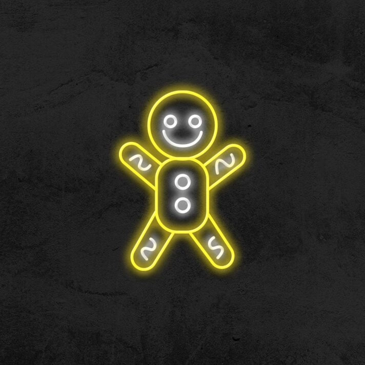 Gingerbread Man Neon Sign