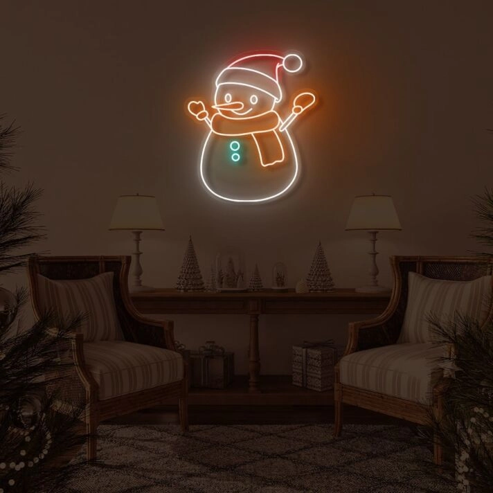 Snowman LED Sign