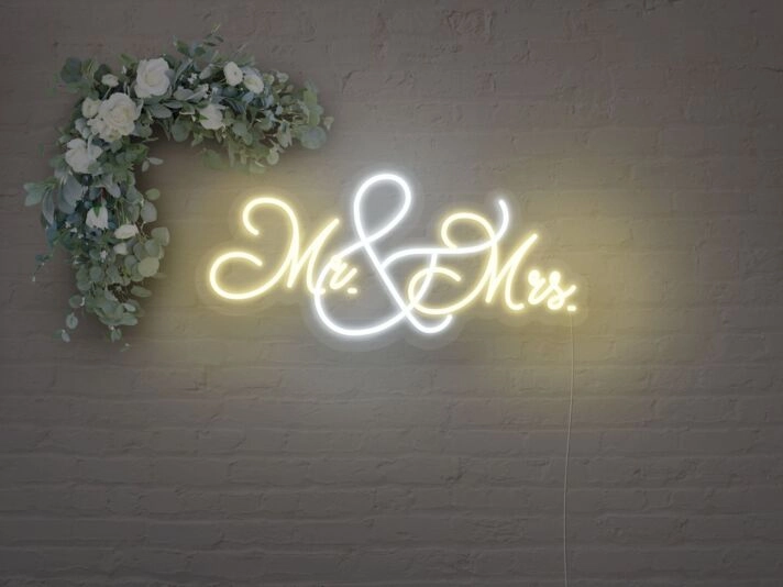Mr And Mrs Neon Sign