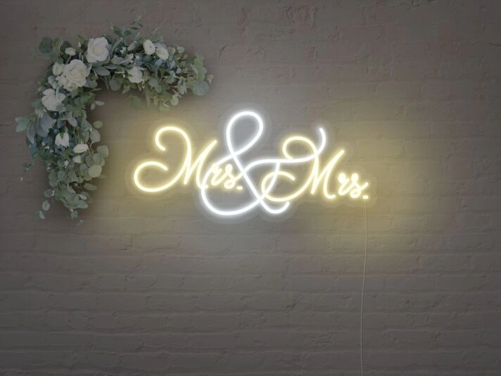 Mrs And Mrs Neon Sign