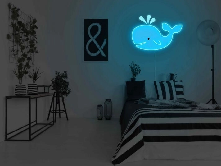 Whale Neon Sign