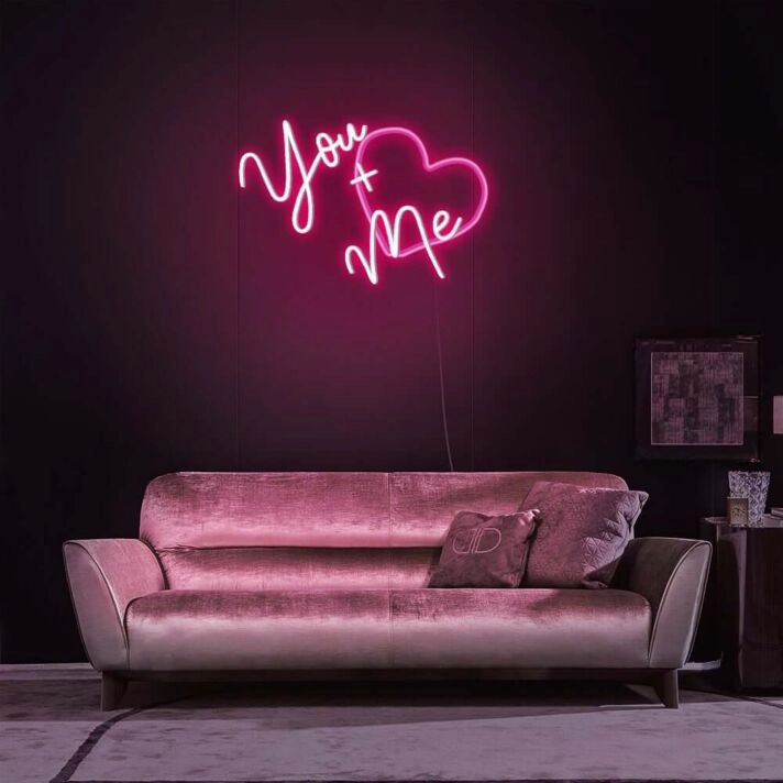 You Plus Me Neon Sign