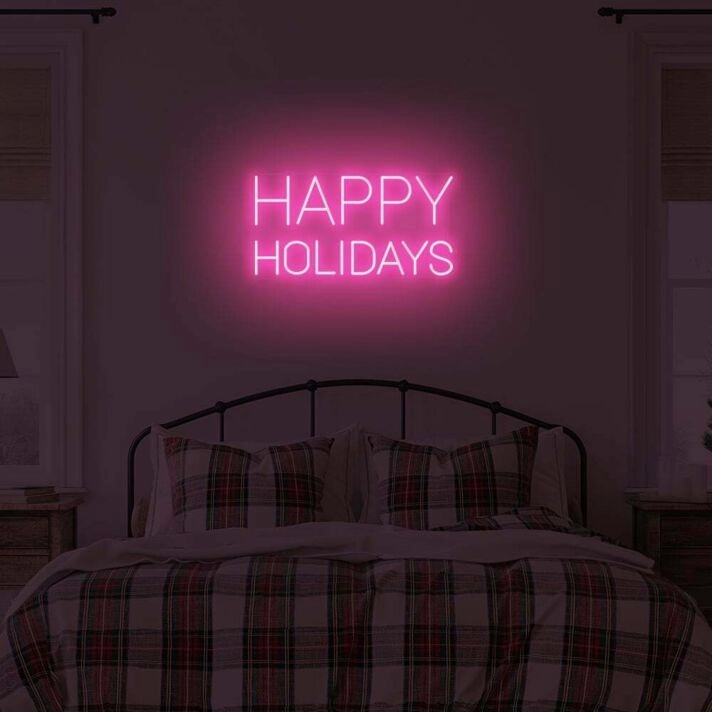 Happy Holidays LED illuminated sign