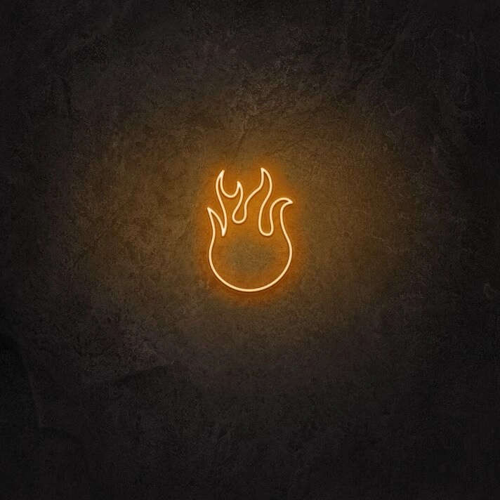 Flame LED Neon Sign