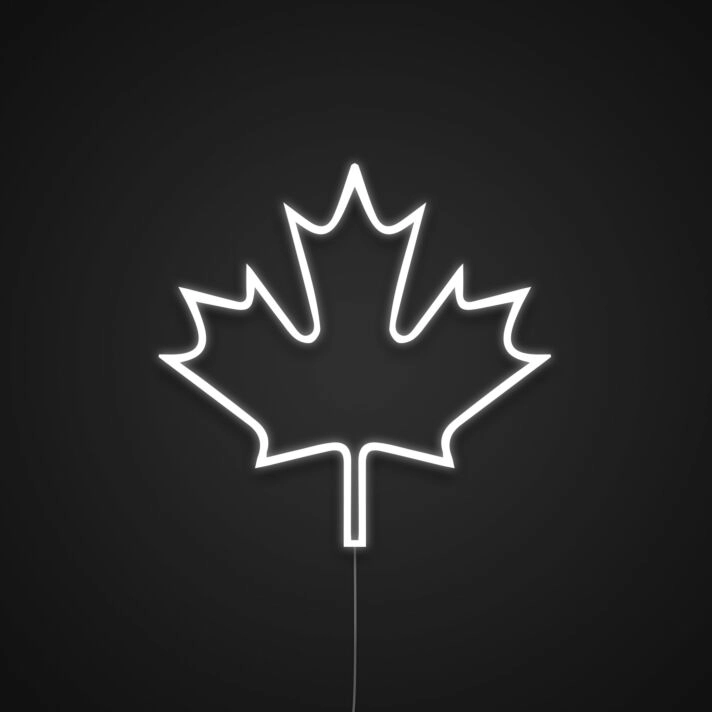 Canada Flag Maple Leaf Neon Sign