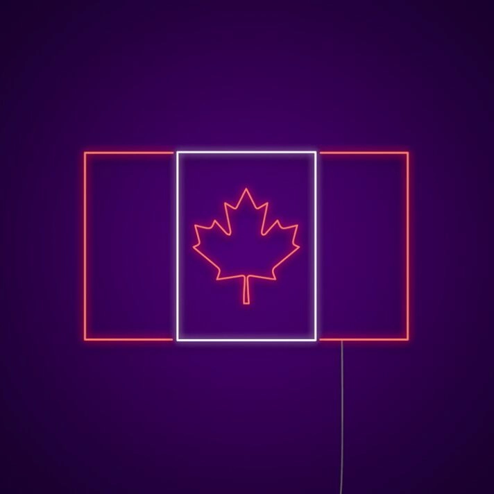 Canada Flag Neon Sign