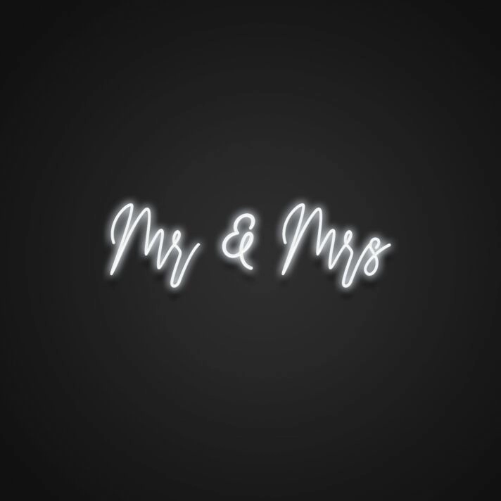 Mr And Mrs Neon Sign