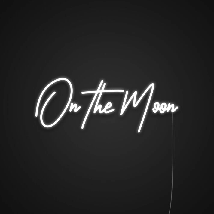 On The Moon Neon Sign