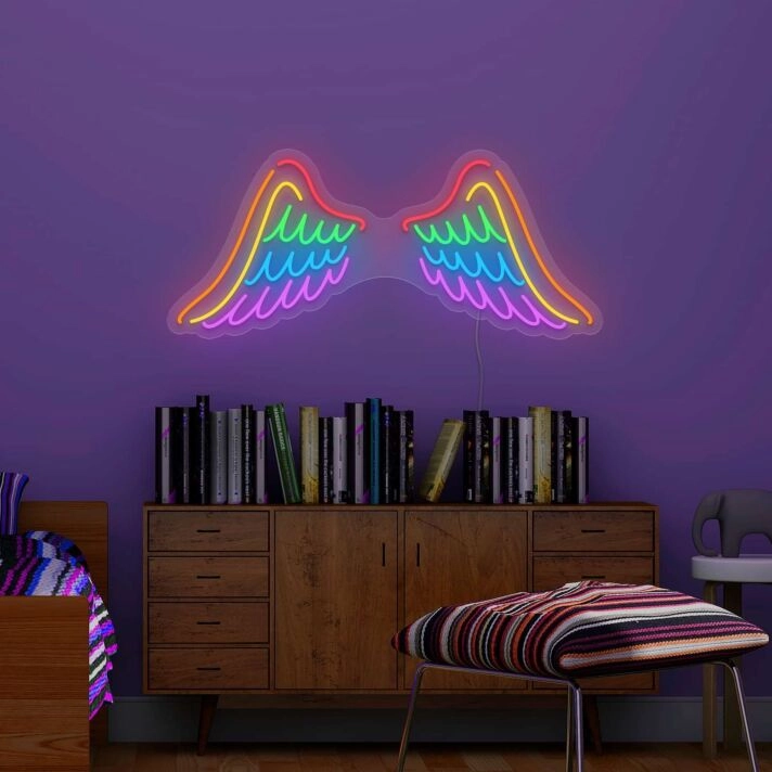 Pride Wings Neon Sign